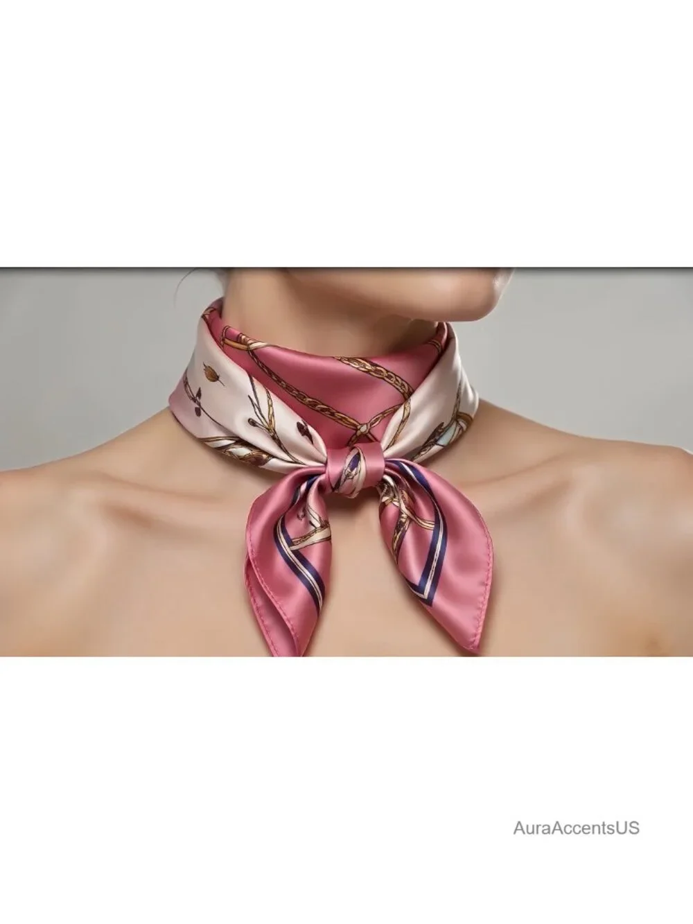 10-Piece Square Scarf Set - Polyester Blend Fashion Scarf